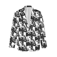 Black White Cowboy Women's Western Blazer