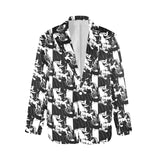 Black White Cowboy Women's Western Blazer