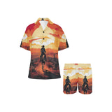 Cowboy Desert Sunset Women's Western Pajama Set