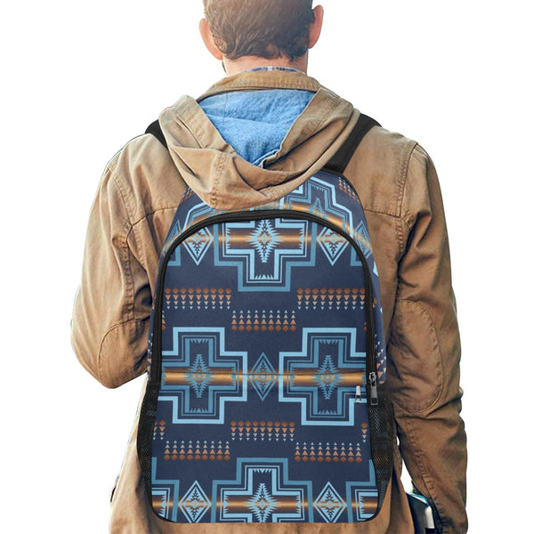 Navy Aztec Backpack