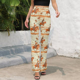 Retro Western Flare Pants