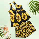 Sunflowers Tankini & Boy Shorts Swim Set