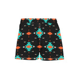 Women's Black Aztec Beach Board Shorts