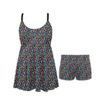 Crazy Cactus Lady Swim Dress & Shorts Set