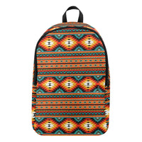 Orange Aztec Backpack