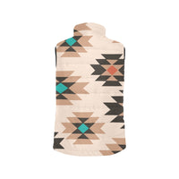 Tan Aztec Puffy Vest