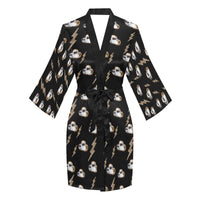 Cowgirl Hat Lightning Bolt Women's Lounge Kimono Robe