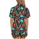 Vegas Neon Women's Western Pajama Set