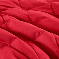 Outdoor Camping Wearable Blanket Goose Feather & Down, Red