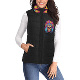 Indian Skull Women's Puffy Vest