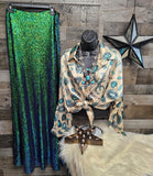 Excalibur Mermaid Sequin Maxi Skirt