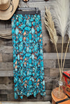 All Turquoise Beach Maxi Skirt