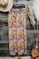 Rodeo Poster Print Beach Maxi Skirt