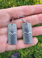 Aluminum Earrings Approx 1.25"