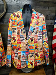 Men's Vintage Rodeo Poster Blazer