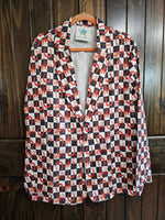 Checkered Rodeo Women's Western Blazer