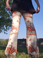 Retro Western Flare Pants