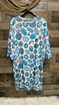 Turquoise Crazy Oversized Sleep Shirt