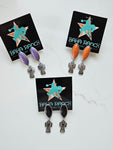 Concho Cross Earrings choice of colors