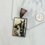 Vintage Cowgirl Cowboy Pendant