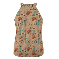 Cowboy Boots Print Tank