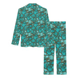 All Turquoise Women's Long Pajama Set