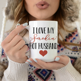 I Love My Smokin’ Hot Husband/Boyfriend 15 oz Mug