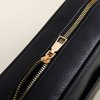 Dark PU Rectangular Crossbody with Tassel