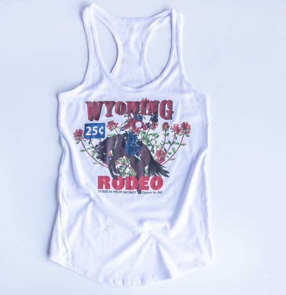 Wyoming Rodeo Racer Back Tank