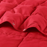 Outdoor Camping Wearable Blanket Goose Feather & Down, Red