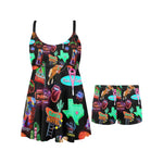 Neon Rodeo Swim Dress & Shorts Set