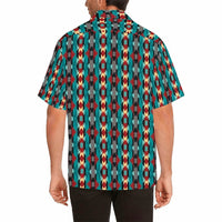 Jade Aztec Men's Western Camp Shirt