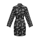 Ranch Life Women's Belted Satin Feel Dressing Lounge Robe