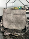 Large Crossbody Purse "Gray"