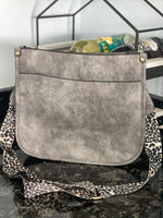 Large Crossbody Purse "Gray"