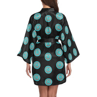 Turquoise Concho Women's Lounge Kimono Robe