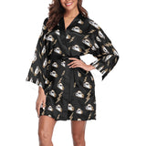 Cowgirl Hat Lightning Bolt Women's Lounge Kimono Robe