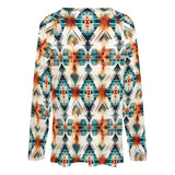 Baha Ranch Western Aztec Long Sleeve Top