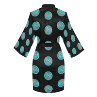 Turquoise Concho Women's Lounge Kimono Robe