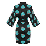 Turquoise Concho Women's Lounge Kimono Robe