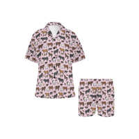 Pink Cattle Ranch Women's Western Pajama Set