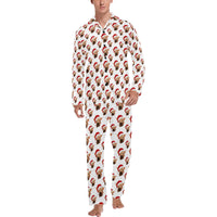 Highland Christmas Cow Men's Western Pajama Set