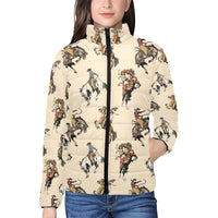 Vintage Cowgirl Women's Puffy Bomber Jacket