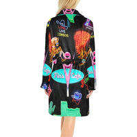 Vegas Neon Women's Western Bath Robe