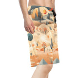 Southwestern Desert Men's Beach Board Shorts