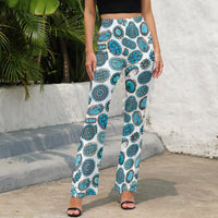 All Turquoise Flare Pants