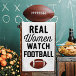 Real Women Watch Football Kitchen Towel