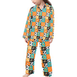 Western Patchwork Girl's Western Pajama Set