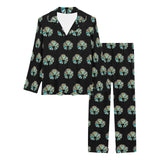 Turquoise Naja Women's Western Long Pajama Set