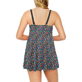 Crazy Cactus Lady Swim Dress & Shorts Set